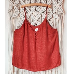 Red Leopard Print Cami